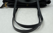Load image into Gallery viewer, Steve Madden Womens Bcollyn Black Leather Double Handle Tote Handbag

