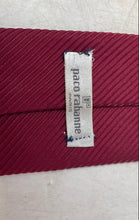 Load image into Gallery viewer, Paco Rabanne Mens Burgundy Textured Adjustable Pointed Necktie
