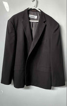 Load image into Gallery viewer, Pierre Loren Mens Gray Notch Lapel Single-Breasted Two-Button Blazer Size 54R
