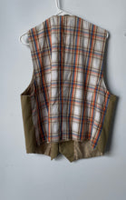 Load image into Gallery viewer, Cavi Mens Brown Cotton Sleeveless V-Neck Four-Button Suit Vest Size 3XL
