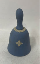Load image into Gallery viewer, Antique The Danbury Mint Blue White Engraved Porcelain Collectible Bell
