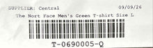 Load image into Gallery viewer, The North Face Mens Green Cotton Short Sleeve Pullover T-Shirt Size Large
