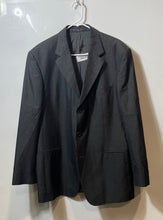 Load image into Gallery viewer, Hugo Boss Mens Dark Gray Pinstripe Single-Breasted Three-Button Blazer Size 42R
