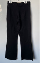 Load image into Gallery viewer, Zara Womens Black Flat Front Slash Pockets Bootcut Leg Dress Pants Size XS
