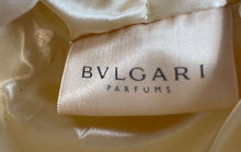 Load image into Gallery viewer, Bvlgari Womens Cream Embossed Zipper Travel Makeup Cosmetic Bag
