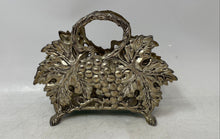 Load image into Gallery viewer, 1994 Godinger Silver Art Co. Ltd. Silver-Tone Grapes Engraved Napkin Holder
