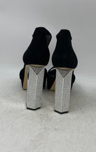 Load image into Gallery viewer, Michael Kors Womens Black Rhinestone Studded High Platform Heels Size 7.5M
