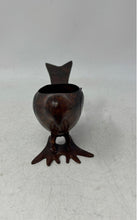 Load image into Gallery viewer, Copper Brown Color Metal Cast Iron Decorative Bird Tea Light Candle Holder
