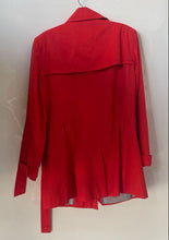Load image into Gallery viewer, Calvin Klein Womens Red Long Sleeve Double-Breasted Peacoat Size Large
