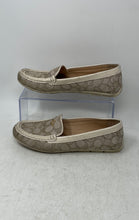Load image into Gallery viewer, Coach Womens Marley G4836 Beige Signature Slip-On Driver Loafer Flats Size 7B
