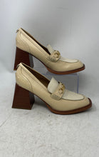 Load image into Gallery viewer, Sam Edelman Womens Quincy Beige Square Toe Block Loafer Shoes Size 8.5

