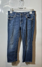 Load image into Gallery viewer, Miss Me Womens Blue Denim Dark Wash Stretch Pockets Straight Leg Jeans Size 27
