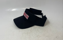 Load image into Gallery viewer, Coach Womens Black Red White Logo Adjustable Hook &amp; Loop Visor Cap One Size
