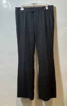Load image into Gallery viewer, Zara Womens Black White Striped Print Flat Front Pockets Dress Pants Size 8
