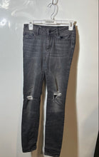 Load image into Gallery viewer, Armani Exchange Womens Black Faded Distressed Lift-Up Super Skinny Leg Jeans 25

