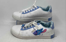 Load image into Gallery viewer, Disney Lilo &amp; Stitch Womens White Blue Leather Lace-Up Sneaker Shoes Size 9
