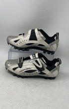 Load image into Gallery viewer, Louis Garneau Unisex HRS-80 White Gray Hook &amp; Loop Cycling Shoes Size 39
