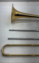Load image into Gallery viewer, Gold-Tone Lacquered Trombone Woodwind Narrow Bore Musical Instrument
