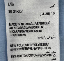 Load image into Gallery viewer, Club Room Mens Blue Long Sleeve Collared Regular Fit Dress Shirt Size Large
