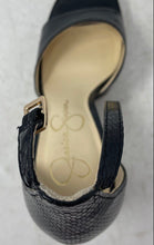Load image into Gallery viewer, Jessica Simpson Womens Kotteas Black Buckle Block Heel Ankle Strap Sandal Sz 7M
