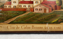 Load image into Gallery viewer, Vintage Chambertin Clos De Calon Beaune Cote D'Or Wooden Wall Plaque By Simonett

