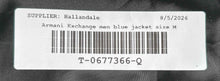 Load image into Gallery viewer, Armani Exchange Mens Blue Long Sleeve Notch Lapel Two-Button Blazer Size M
