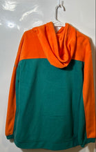 Load image into Gallery viewer, NFL Mens Green Colorblock Long Sleeve Drawstring Miami Dolphins Hoodie Size L
