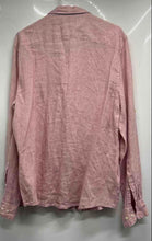Load image into Gallery viewer, Perry Ellis Mens Pink Collared Long Sleeve Button-Up Shirt Size Large
