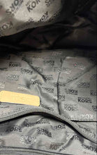 Load image into Gallery viewer, Michael Kors Womens Jet Set Black Pebbled Leather Double Handle Travel Tote Bag

