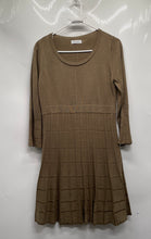 Load image into Gallery viewer, Calvin Klein Womens Green Knitted Long Sleeve Pullover Sweater Dress Size M
