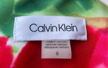 Load image into Gallery viewer, Calvin Klein Womens Multicolor Floral Sleeveless Round Neck Sheath Dress Size 6
