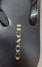 Load image into Gallery viewer, Coach Womens Zayn CR858 Black Logo Medallion Flat Flip-Flop Sandals Size 6B

