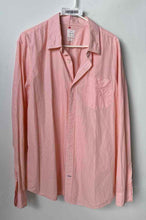 Load image into Gallery viewer, Gap Mens Orange White Striped Long Sleeve Regular Fit Button-Up Shirt Size XL
