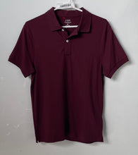 Load image into Gallery viewer, J.Crew Mens Burgundy Short Sleeve Collared Flex Pique Polo Shirt Size S
