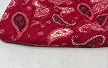 Load image into Gallery viewer, Vera Bradley Womens Red Black Paisley Print Double Handle Shoulder Bag
