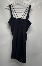 Load image into Gallery viewer, Zara Womens Black Front Knot Sleeveless Back Zip Mini Dress Size Large
