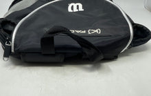 Load image into Gallery viewer, Wilson Mens K Factor Tour Black White Tennis Shoulder Backpack
