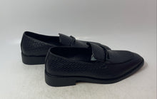 Load image into Gallery viewer, Unbranded Mens Black Leather Slip-On Almond Toe Loafer Shoes Size EUR 41
