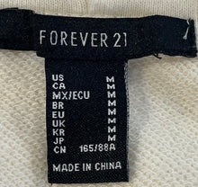 Load image into Gallery viewer, Forever 21 Womens Beige Long Sleeve Cropped Full-Zip Hoodie Size Medium
