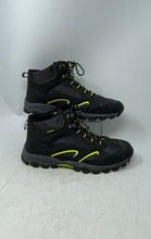 Load image into Gallery viewer, RBX Mens Black Green Lace-Up Round Toe Mid Top Hiking Shoes Size 11
