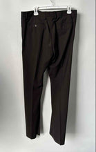 Load image into Gallery viewer, Hugo Boss Mens Halm Brown Flat Front Pockets Straight Leg Dress Pants Size 34R
