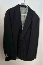Load image into Gallery viewer, Stafford Mens Black Long Sleeve Pockets Two-Button Blazer Size 46L
