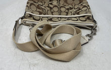 Load image into Gallery viewer, Coach Womens Soho Beige Brown Monogram Pleated Adjustable Strap Crossbody Bag
