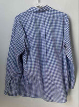 Load image into Gallery viewer, Brooks Brothers Mens White Blue Check Long Sleeve Non-Iron Dress Shirt Size 15.5
