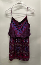 Load image into Gallery viewer, Express Womens Multicolor Printed Spaghetti Strap Blouson Dress Size Small
