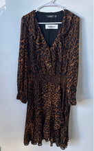 Load image into Gallery viewer, Lauren Ralph Lauren Womens Brown Animal Print Fit &amp; Flare Dress Size 14
