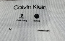 Load image into Gallery viewer, Calvin Klein Mens White Black Short Sleeve Collared Quick-Drying Polo Shirt Sz M
