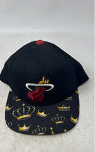 Load image into Gallery viewer, Adidas Mens Black NBA Miami Heat Logo Adjustable Snapback Baseball Hat With Tags
