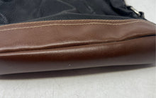 Load image into Gallery viewer, Chaps Womens Black And Brown Adjustable Strap Medium Crossbody Handbag
