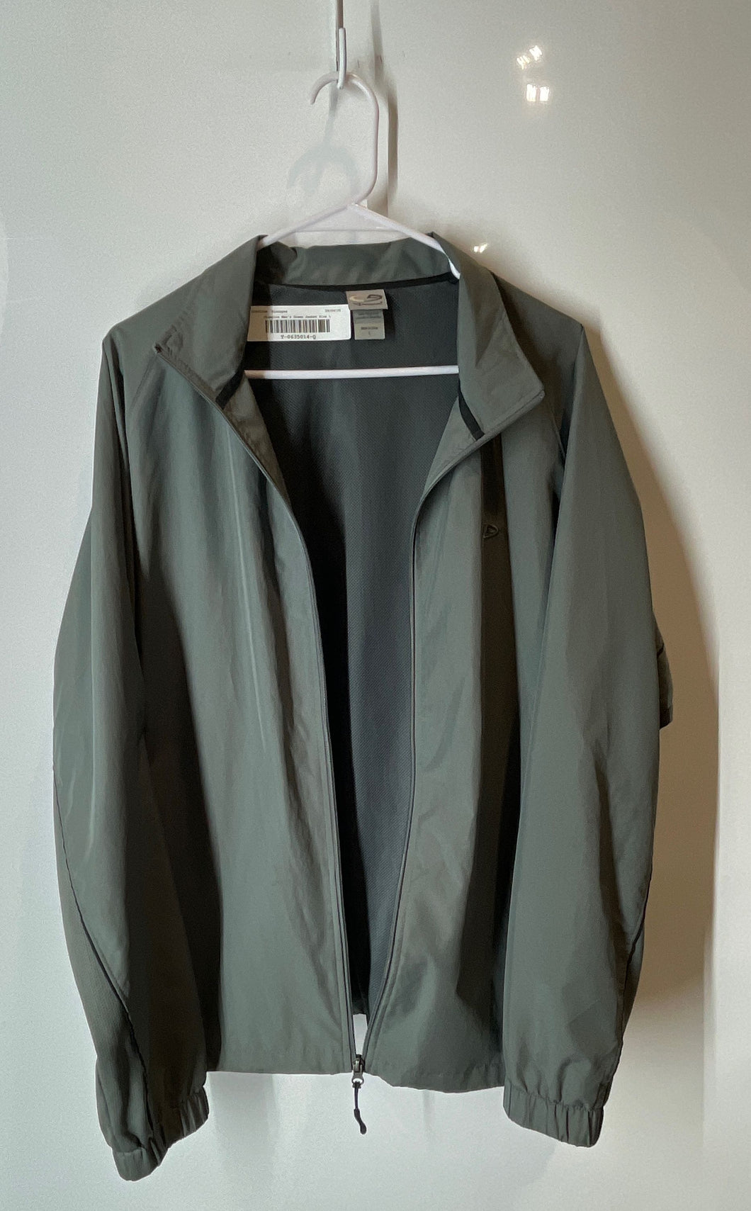 C9 By Champion Mens Green Lined Long Sleeve Full-Zip Windbreaker Jacket Size L